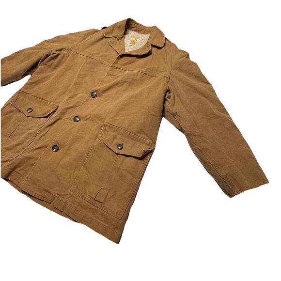 Vintage One-Of-A-Kind Carhartt Sherpa Lined Chore Jacket Men's Size Large - Picture 2 of 16